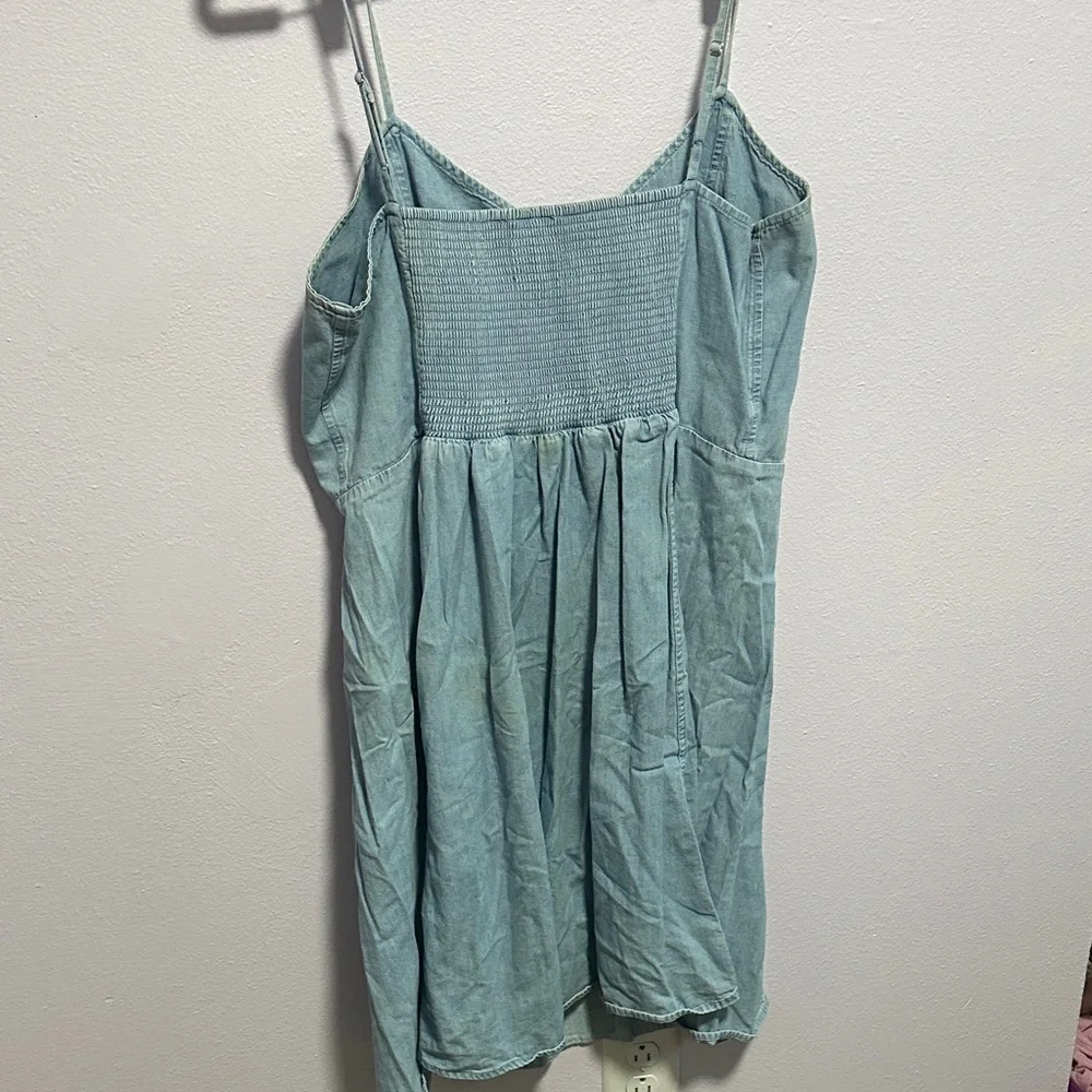 GAP Light Blue fit and flare Dress - Picture 6 of 8